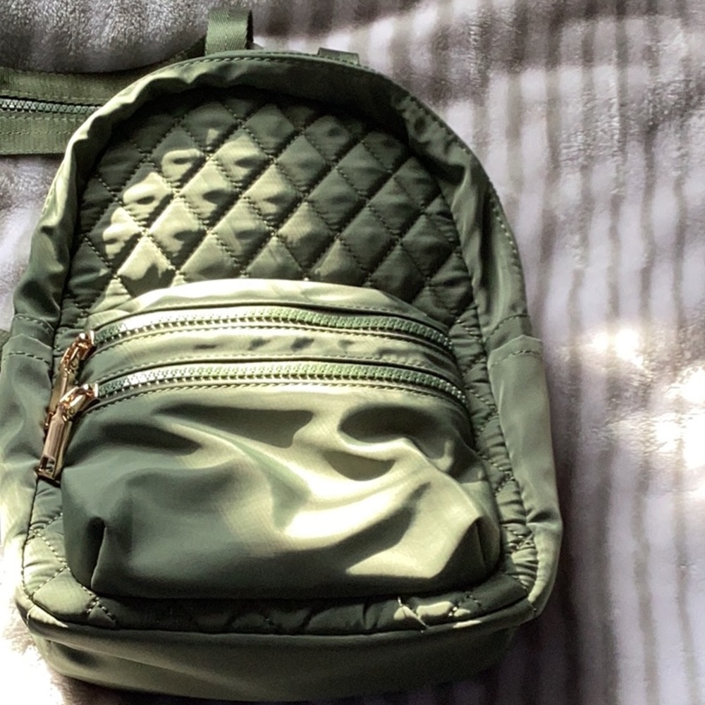 Fashion Backpack/ purse- camo green